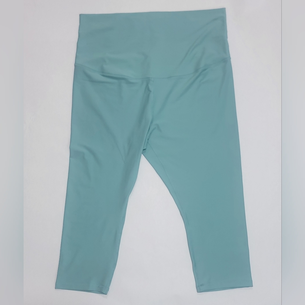 Old Navy Light Blue Powersoft Maternity High-Waisted Leggings - Picture 2 of 8